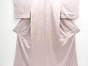 未使用品　本総絞り雨縞模様小紋着物